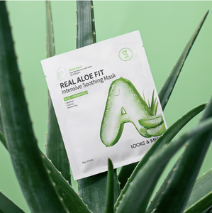 LOOKS&MEII Real Aloe Fit Intensive Soothing Mask 10EA - [ Without Stick ]