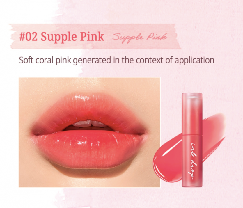 Peripera Ink Mood Drop Tint #02 Supple Pink