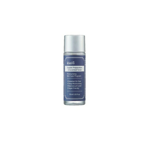 Klairs Supple Preparation Unscented Facial Toner Miniature 30ml - Exp: 09.01.2025