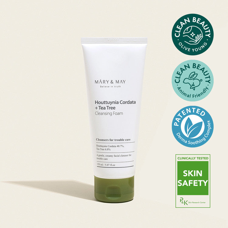 Mary&May Houttuynia Cordata + Tea Tree Cleansing Foam 150ml
