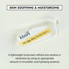 Load image into Gallery viewer, Klairs All-day Airy Sunscreen 50ml