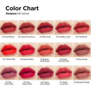 Peripera Ink The Velvet #32 Fuchsia Red