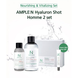 Get AMPLE:N Hyaluron Shot Set (Toner 220ml + Emulsion 130ml) Delivered