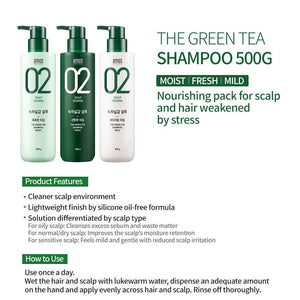 AMOS The Green Tea Shampoo (Mild) 500ml