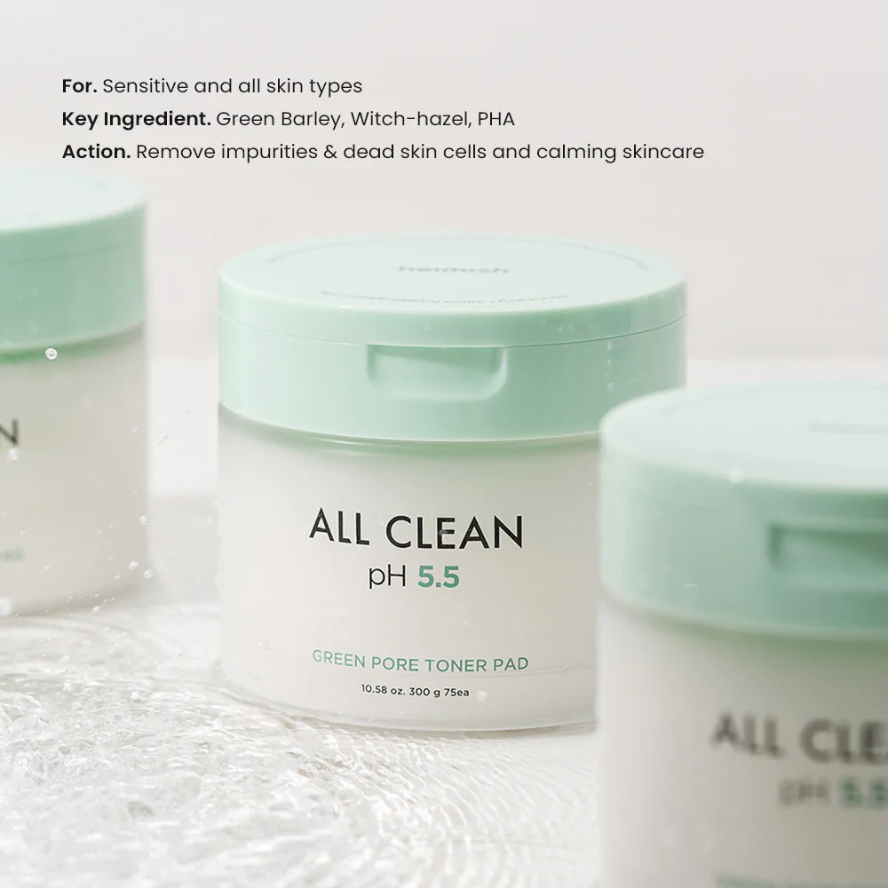 Heimish All Clean Green Pore Toner Pads 75EA – SoKoSkins